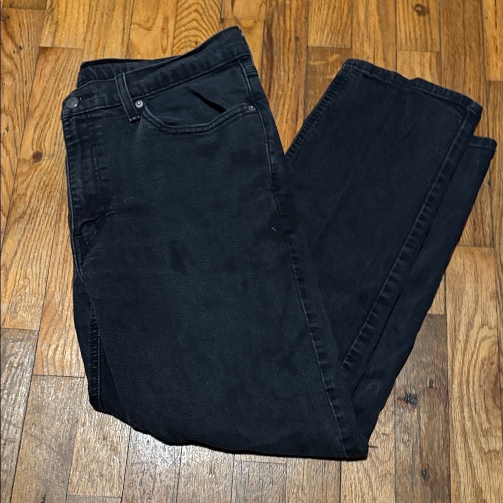 Levi's Men's Black Straight Jeans - Black W36, L30 - Picture 9 of 9